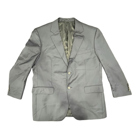 BALMAIN Mens Classic Blazer Dark Grey Size 54c